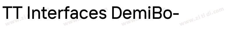 TT Interfaces DemiBo字体转换